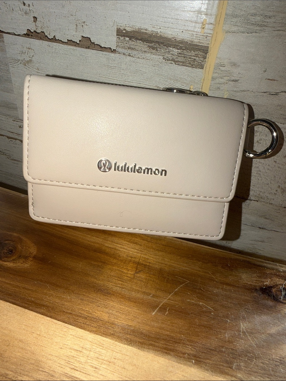 Lululemon Leather Alternative Front-Flap Card Case